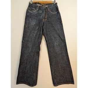 Bullhead Baggy Denim Jeans Men 28x30 (FITS 30x28.5) Indigo Blue Low Rise Y2K